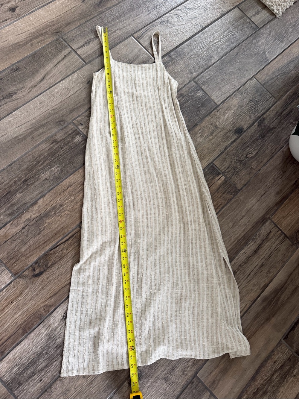 Nomad the Label Linen Blend Midi Dress Stripe - Picture 10 of 12